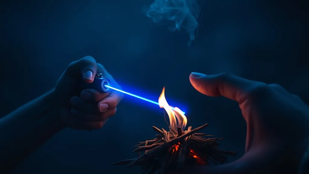Dream symbol: lighter with laser: scenarios: Dream About Using a Lighter Laser to Start a Fire