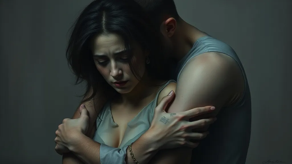 Dream symbol: man choking woman: symbolism: Fear of Intimacy or Vulnerability