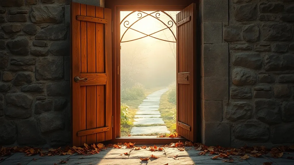 Dream symbol: old brown door: scenarios: Dream of an Old Brown Door Opening