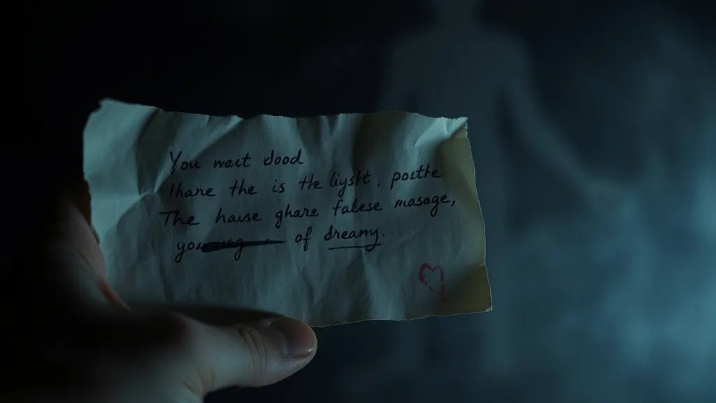 Dream symbol: paper with threatening message: intro