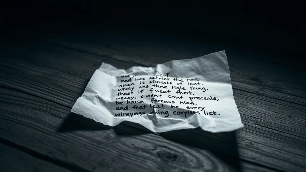Dream symbol: paper with threatening message: symbolism: Expressions of Suppressed Anger or Resentment