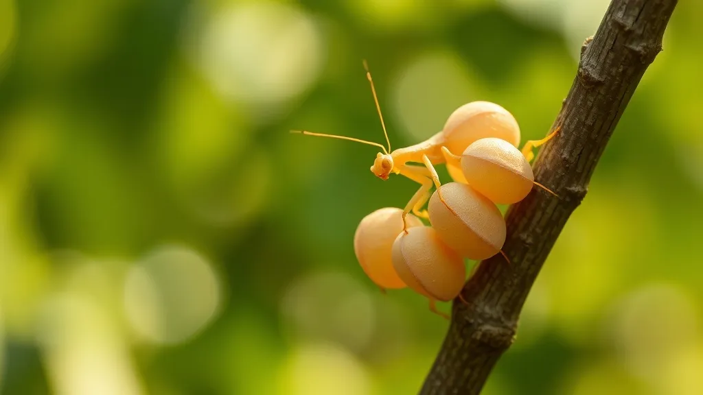 Dream symbol: praying mantis eggs: symbolism: Metaphor for Hidden Opportunities Awaiting Discovery