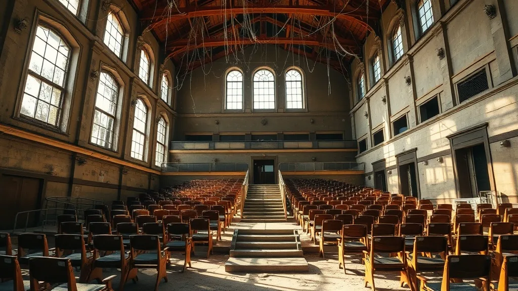 Dream symbol: academic building: scenarios: Dream of exploring an abandoned academic building