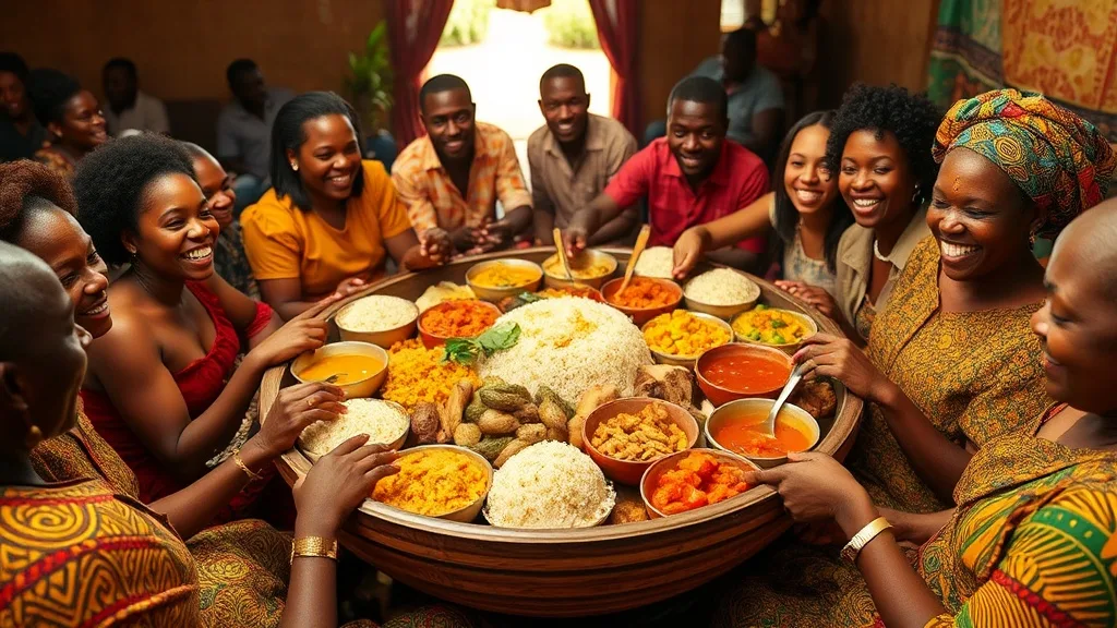 Dream symbol: african food: scenarios: Dream of Sharing African Food