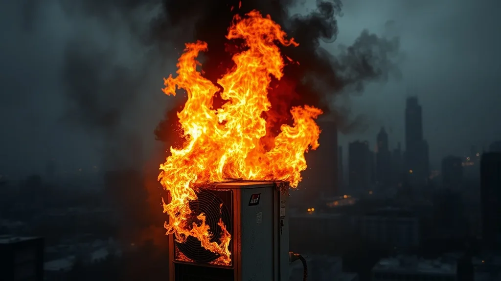 Dream symbol: air conditioner: scenarios: Dream of an Air Conditioner On Fire