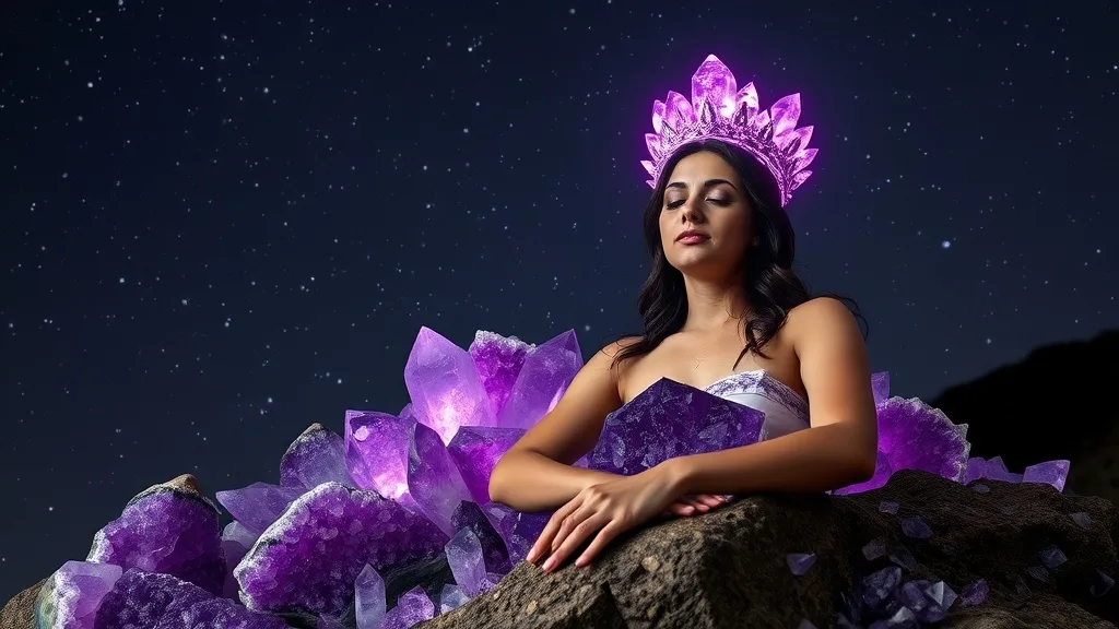 Dream symbol: amethyst crystal: symbolism: Emotional Stability and Balance
