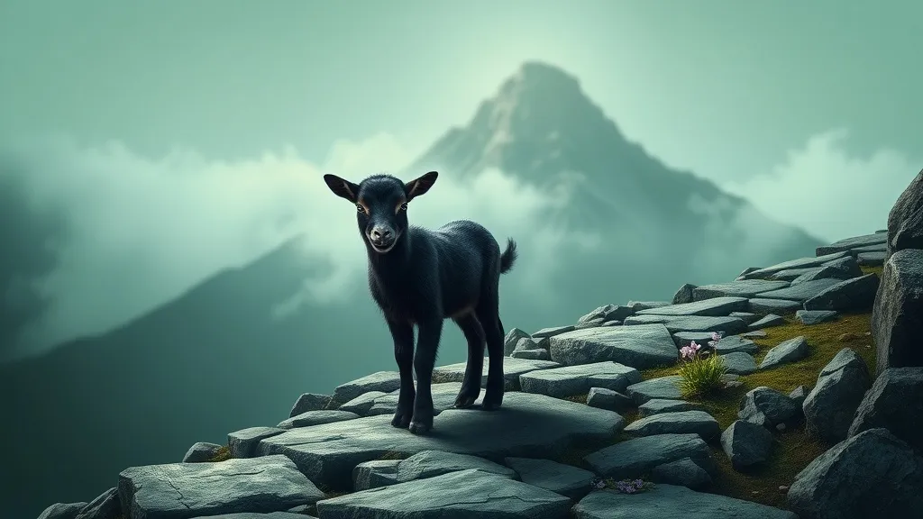 Dream symbol: baby black goats: symbolism: Unconventional Paths and Individuality
