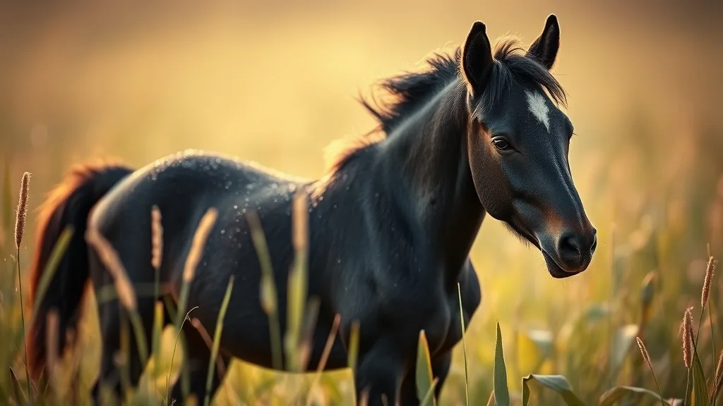 Dream symbol: baby black horse: symbolism: Uncertainty and Fear