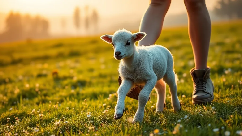 Dream symbol: baby lamb: scenarios: Dream about a Baby Lamb Following You