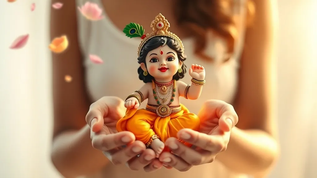 Dream symbol: bal krishna: scenarios: Dream of Holding Bal Krishna Idol