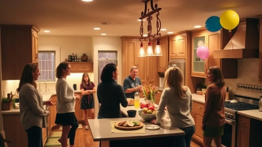 Dream symbol: basement kitchen: scenarios: Dream of hosting a party in the basement kitchen