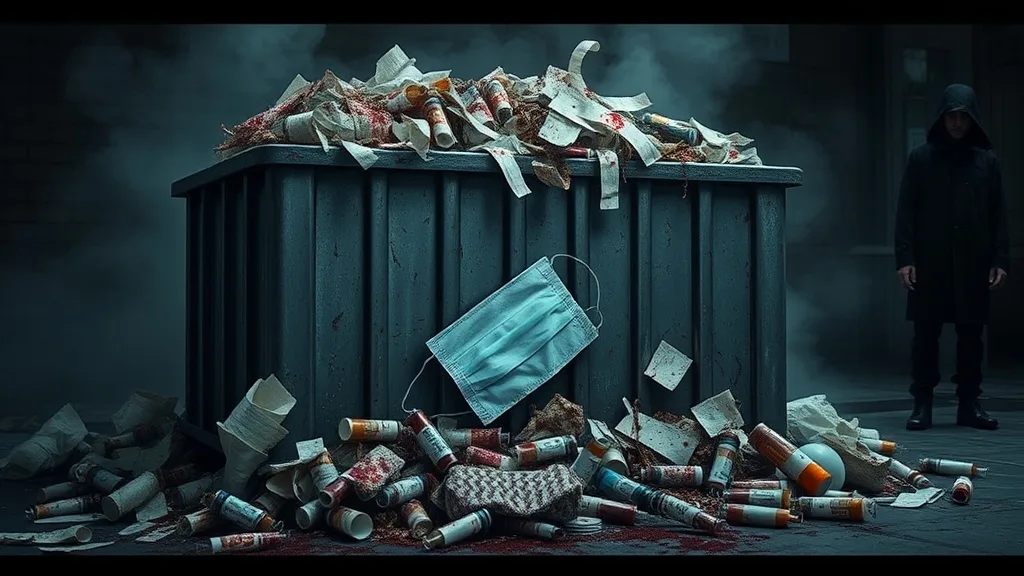 Dream symbol: bin: scenarios: Dream of a Bin Filled with Medical Waste
