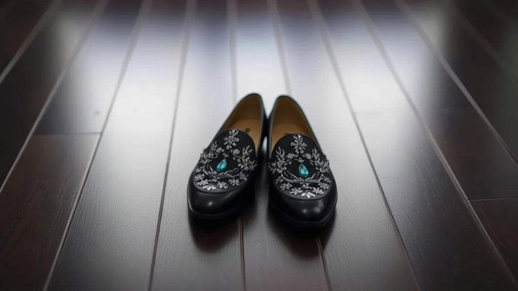 Dream symbol: black shoes: scenarios: Dream of Black Shoes with Embellishments