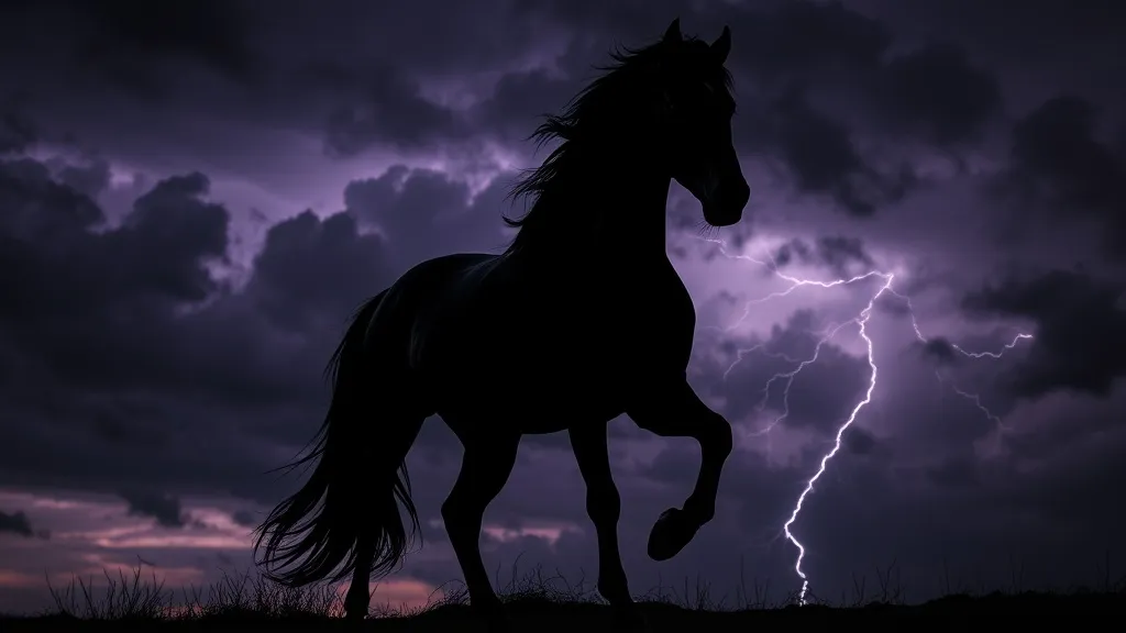 Dream symbol: black stallion: symbolism: Mysterious and Enigmatic Nature