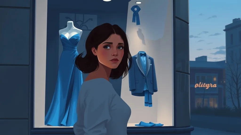 Dream symbol: blue clothing: scenarios: Dreaming of Seeing Blue Clothes in a Shop Window