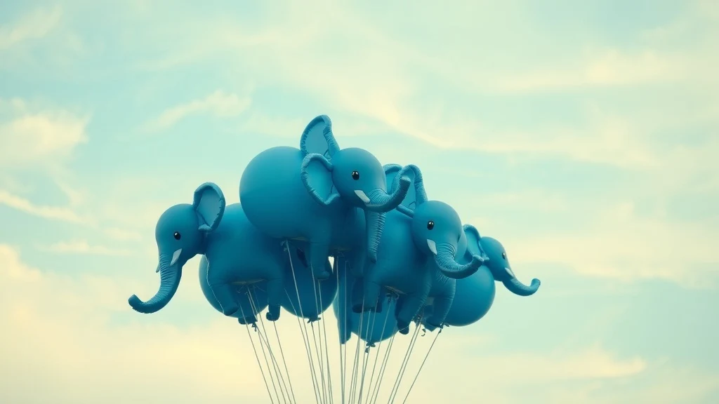 Dream symbol: blue elephant balloons: symbolism: Love and Relationships