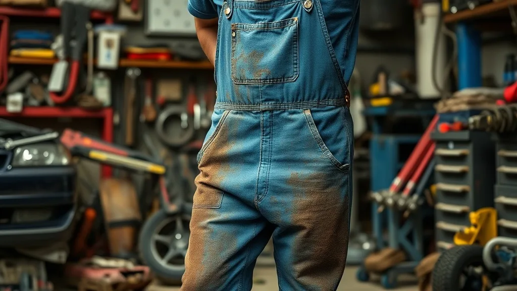 Dream symbol: blue overalls: scenarios: Dream of blue overalls being dirty
