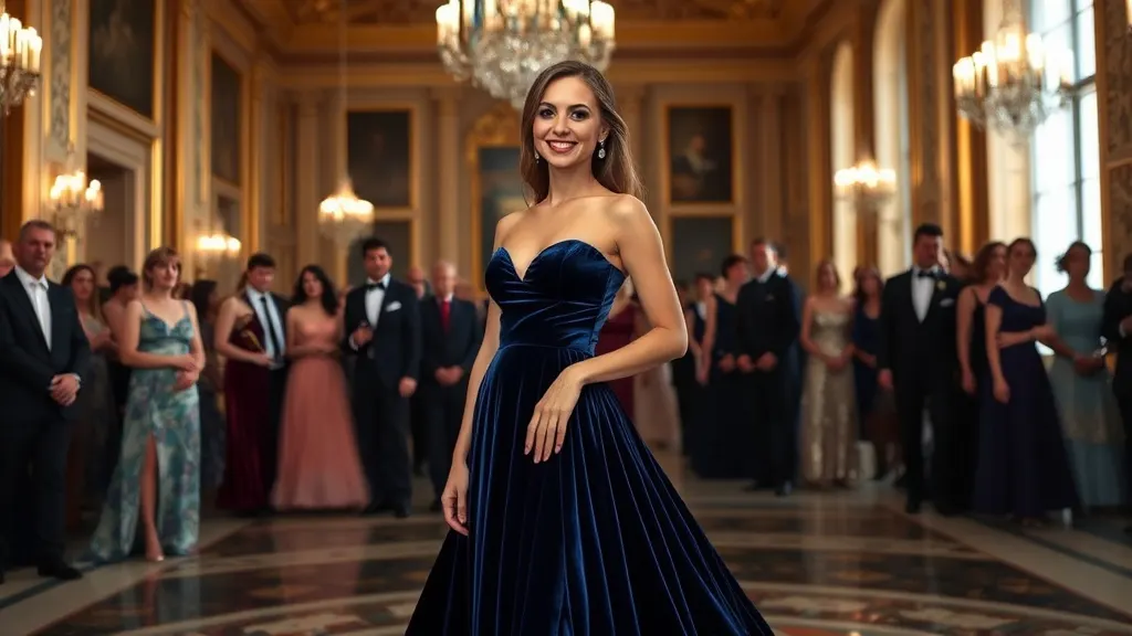 Dream symbol: blue velvet dress: symbolism: Formal Occasions and Elegance