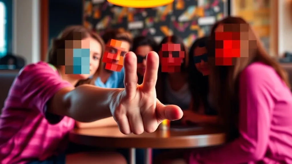 Dream symbol: blurred friends: scenarios: Dream of friends with distorted or pixelated faces