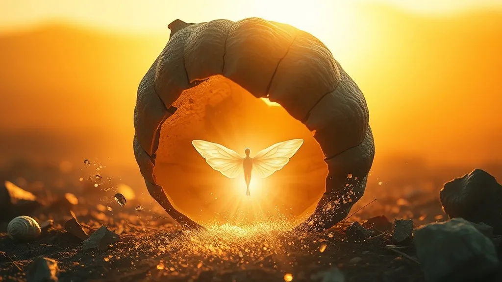 Dream symbol: break open: symbolism: Transformation and New Beginnings