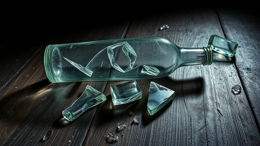 Dream symbol: broken bottle: symbolism: Shattered Hopes and Disillusionment