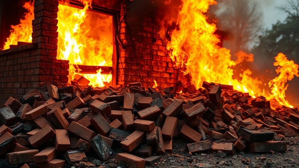Dream symbol: broken brick: scenarios: Dream About Broken Bricks in Fire