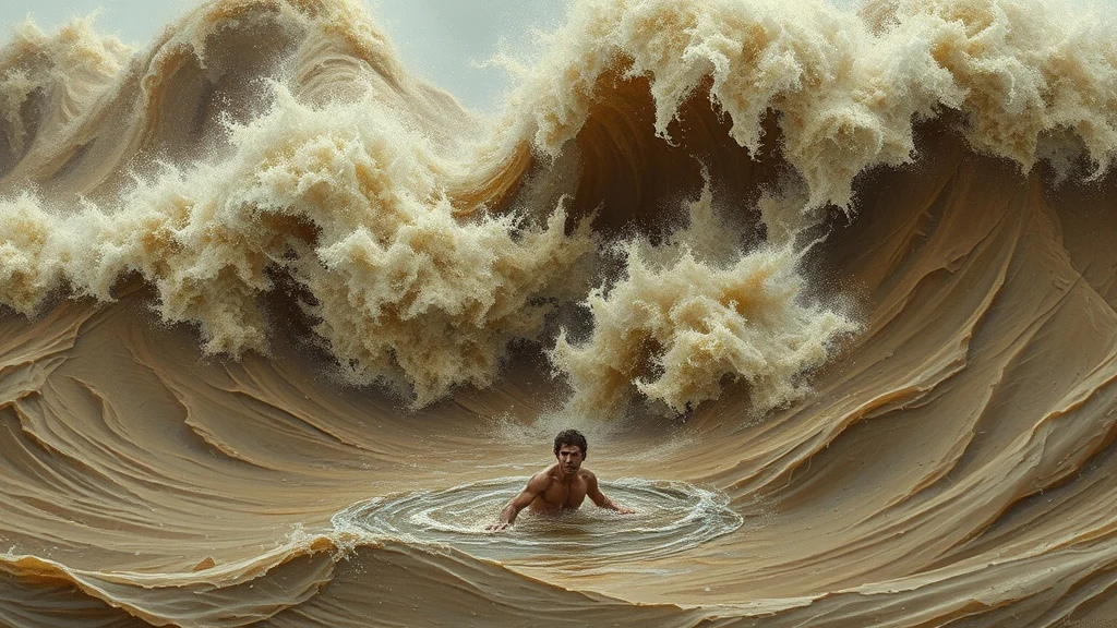 Dream symbol: brown wave pieces: scenarios: Dream of Brown Waves Overwhelming You
