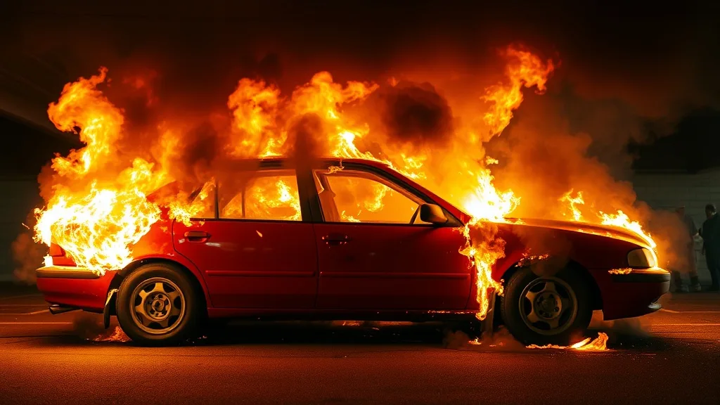 Dream symbol: burnt car: scenarios: Dream of Car on Fire