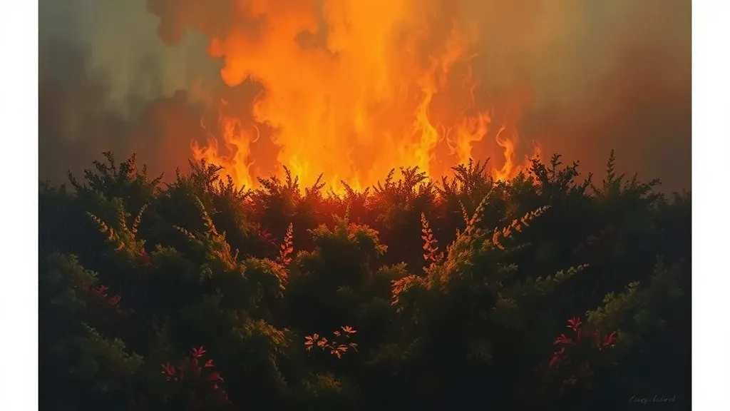 Dream symbol: bushy place: scenarios: Dream About a Bushy Place on Fire