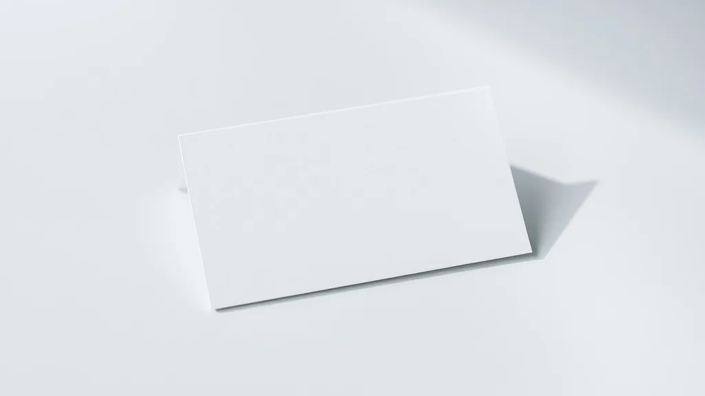 Dream symbol: business cards: scenarios: Dream about a Blank Business Card