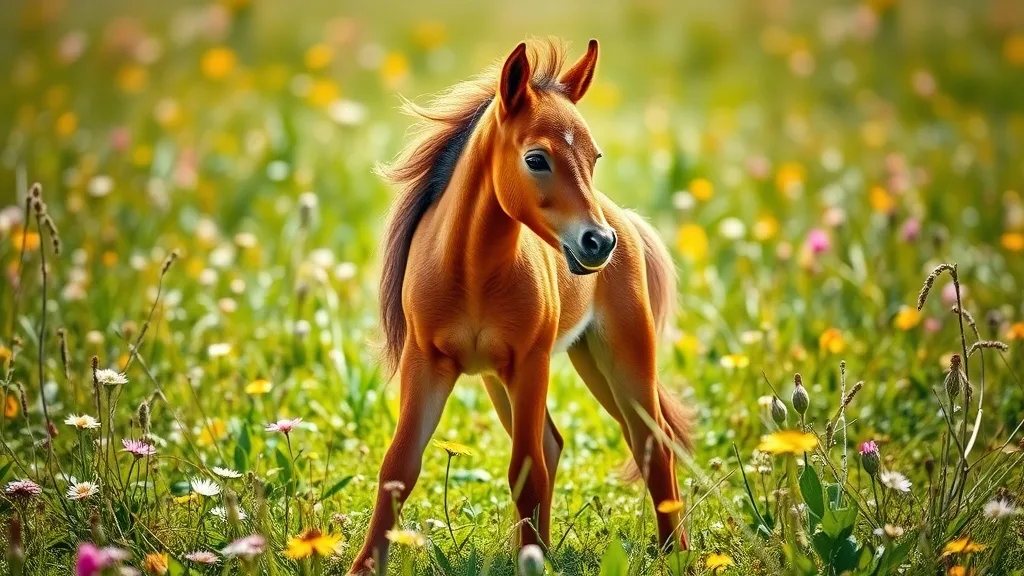 Dream symbol: chestnut baby foal: symbolism: Healing and Renewal
