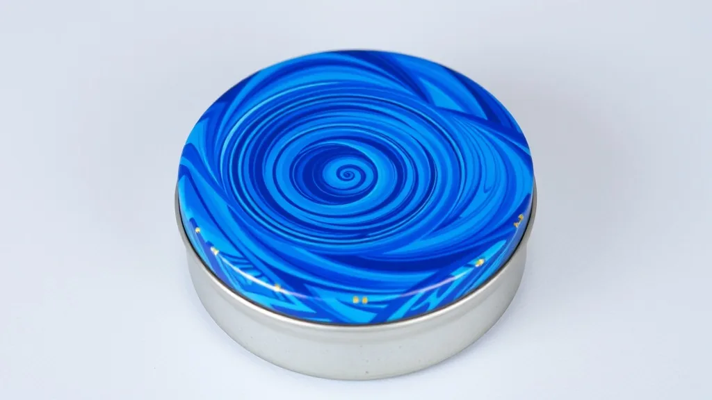 Dream Symbol: Circular Blue Pattern Tin