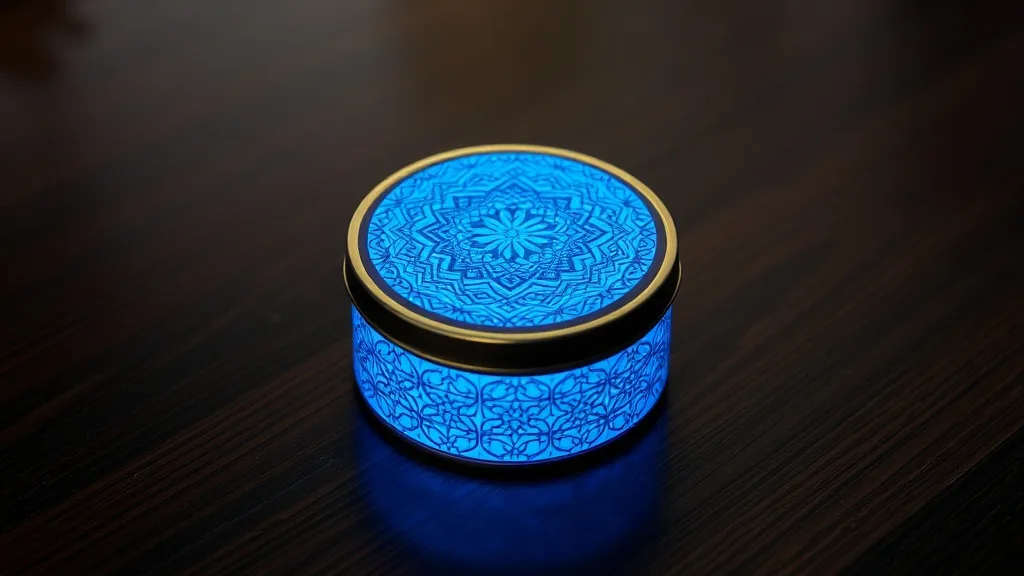 Dream symbol: circular blue pattern tin: symbolism: Mystery and Intuition