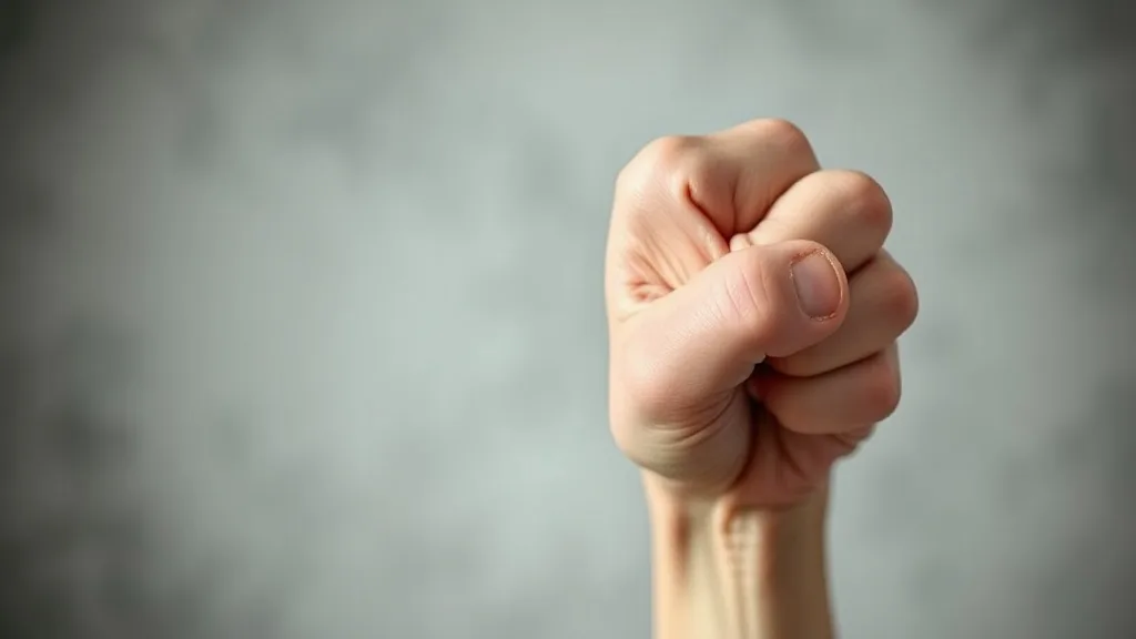 Dream symbol: clenched fist: symbolism: Conflict and Resistance