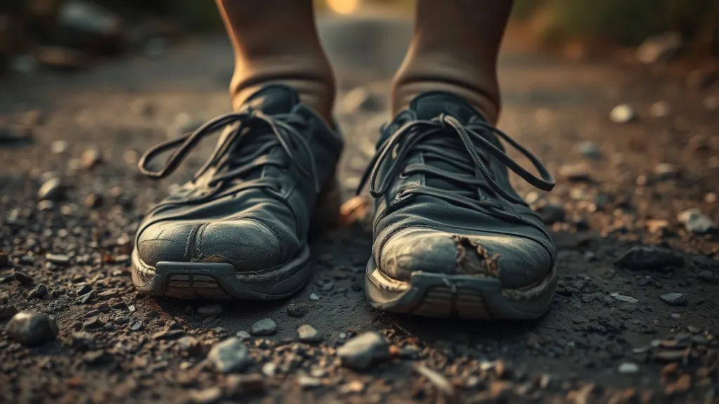 Dream symbol: clothes or personal belongings: scenarios: Dream about Wearing Broken Shoes