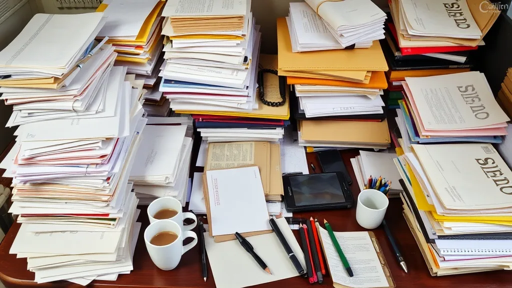 Dream symbol: clutter: scenarios: Dream of a Cluttered Desk