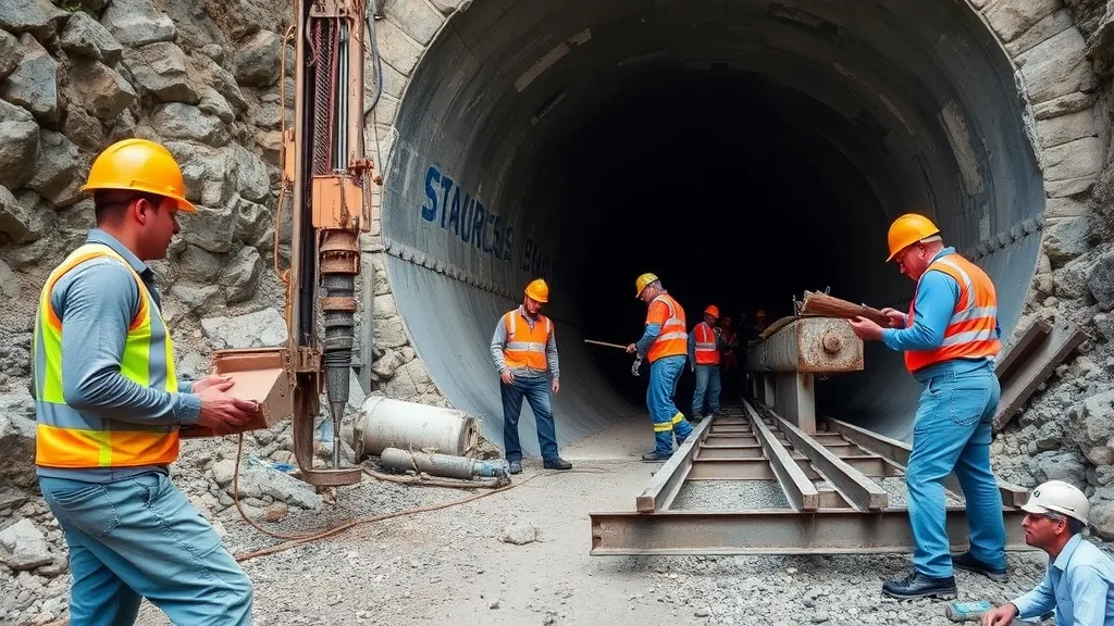 Dream symbol: construction workers: scenarios: Dream of Construction Workers Building a Tunnel