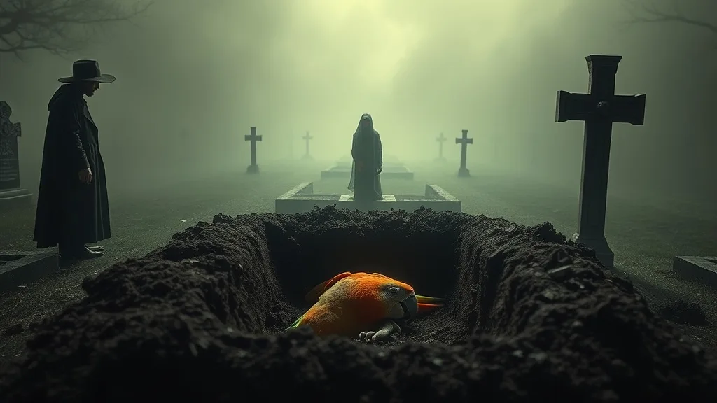 Dream symbol: dead parrot: scenarios: Dream about a dead parrot being buried