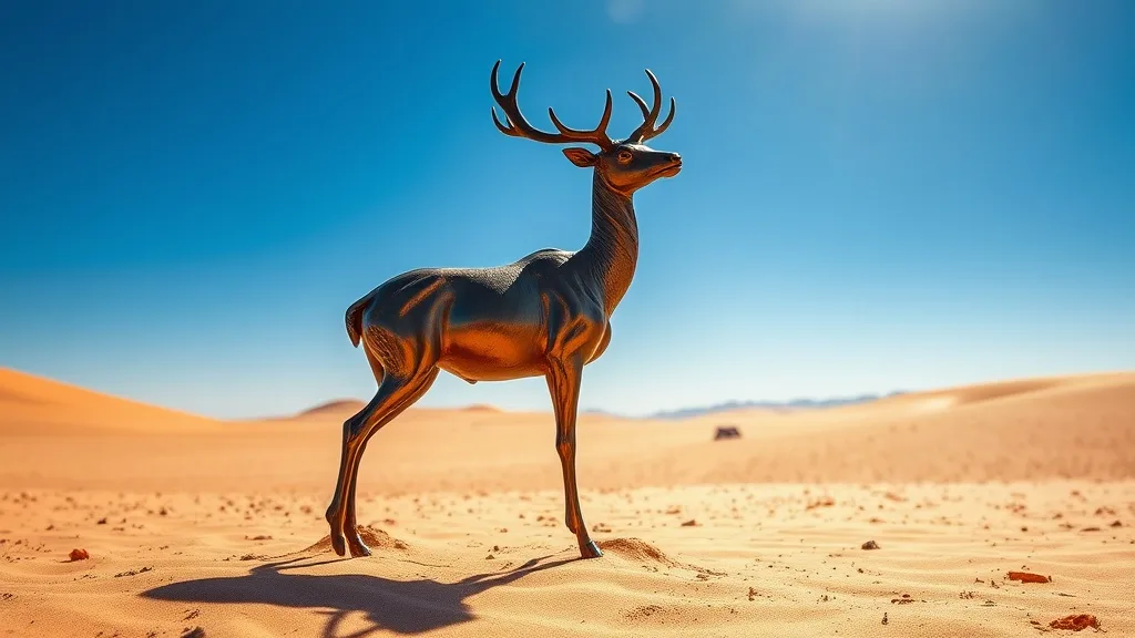 Dream symbol: deer figurine: scenarios: Dream of a Deer Figurine in a Desert