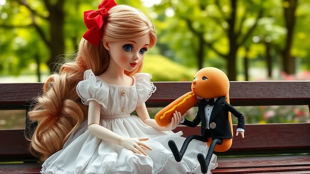 Dream symbol: doll with hotdog legs: scenarios: Dream of a Doll with Hotdog Legs Kissing You