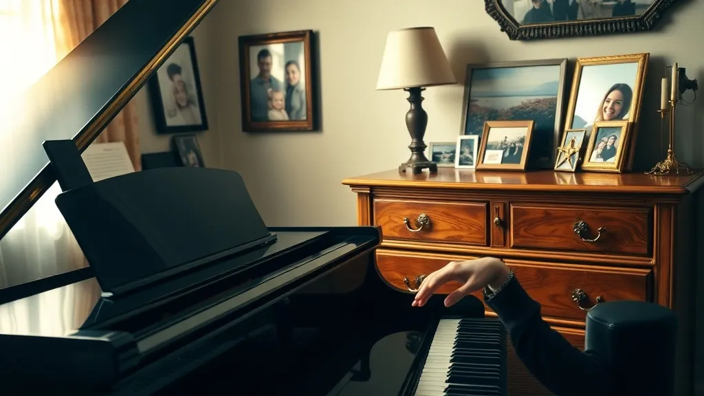 Dream symbol: dresser with piano and photos: scenarios: Dream about Playing Piano near a Dresser with Photos