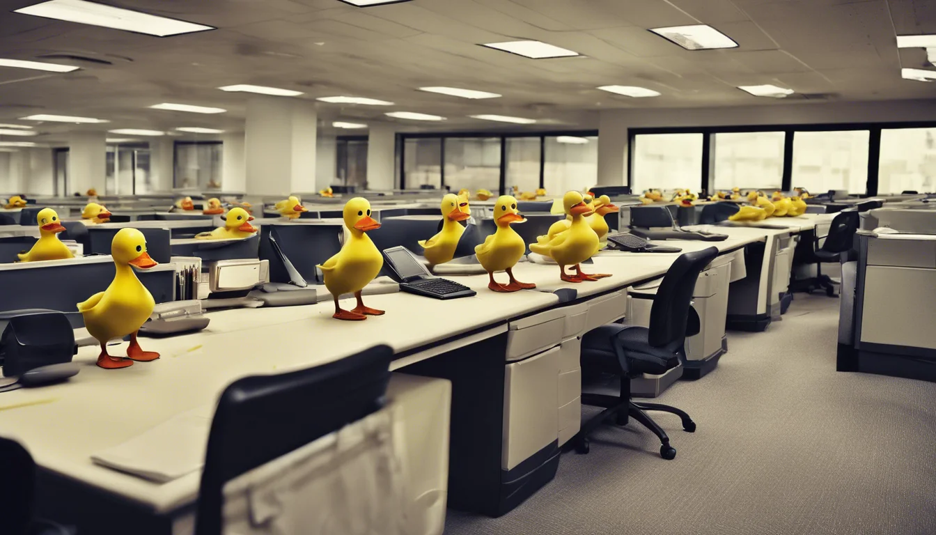 Dream symbol: ducks: scenarios: Dream of ducks in your office