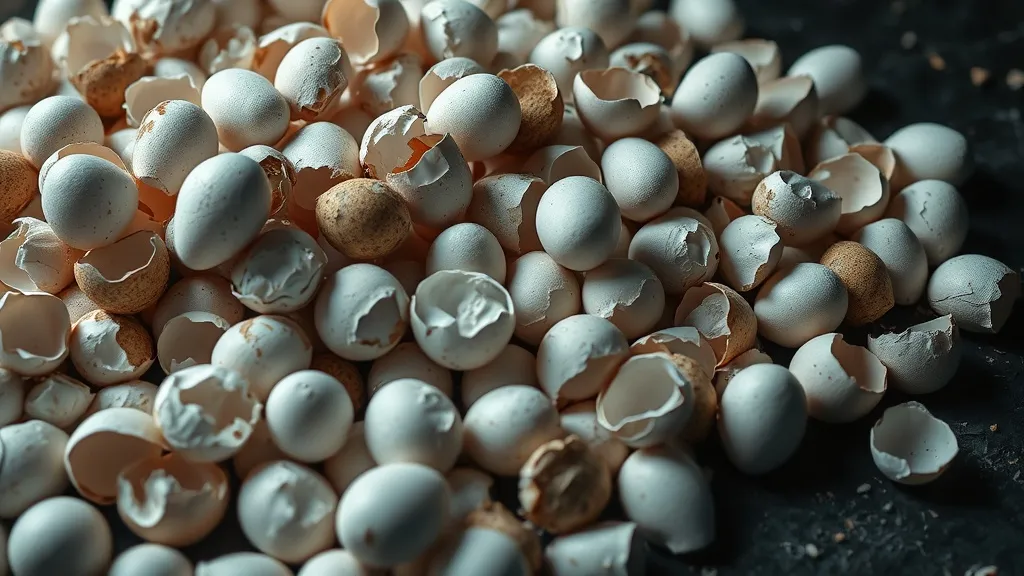 Dream symbol: egg shell: scenarios: Dreaming of a Pile of Eggshells