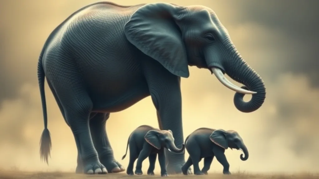 Dream symbol: elephant calves: symbolism: Support and Guidance
