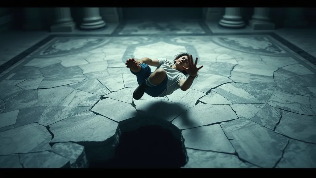 Dream symbol: floor tiles: scenarios: Dreaming about Falling Through Floor Tiles