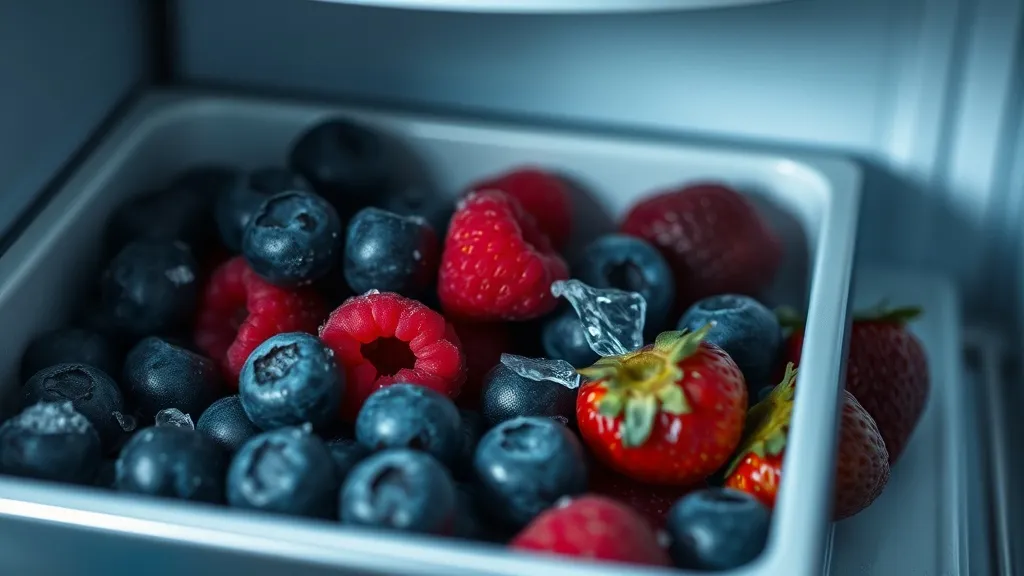 Dream symbol: freezer contents: scenarios: Dreaming of Frozen Fruits in a Freezer