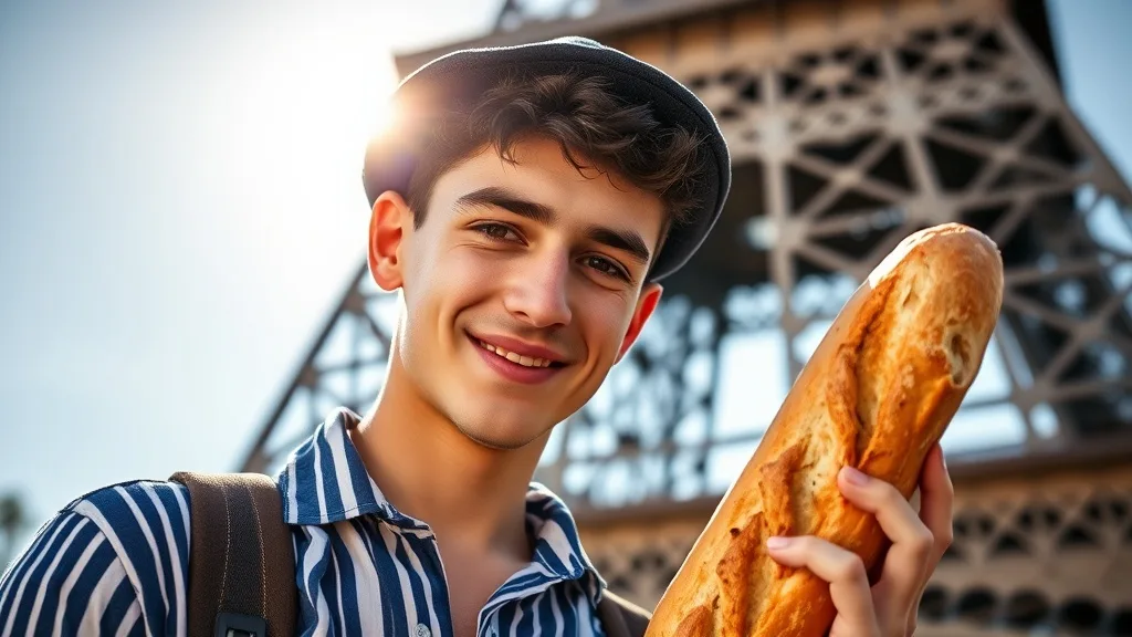 Dream symbol: french guy: scenarios: Dream about a French Guy with a Baguette