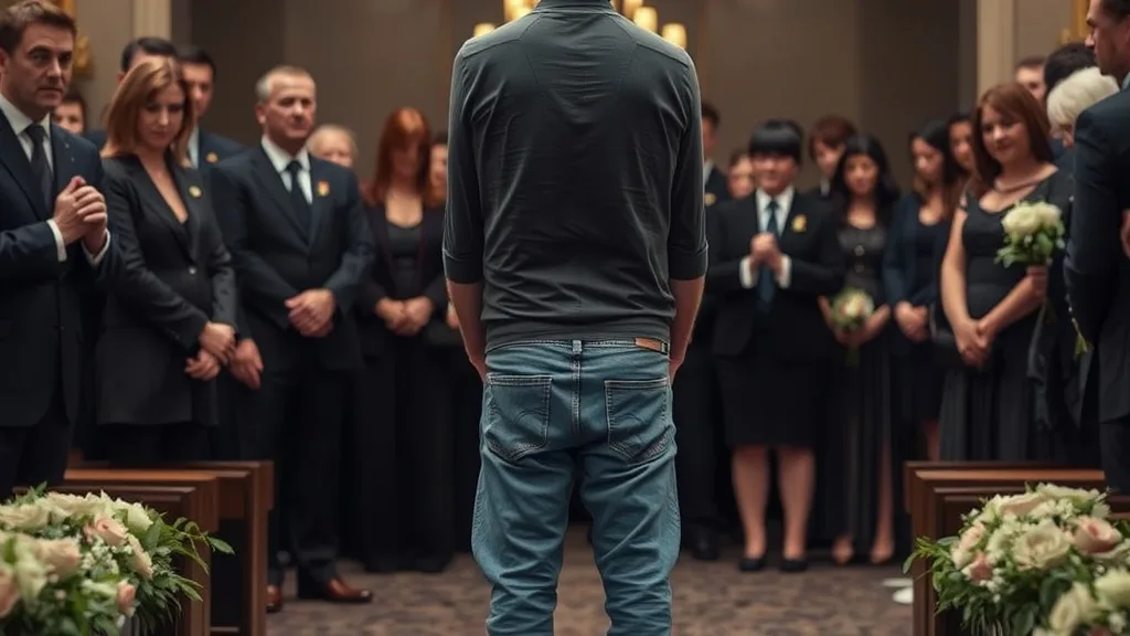 Dream symbol: funeral attire: scenarios: Dream of being at a funeral and not wearing appropriate attire