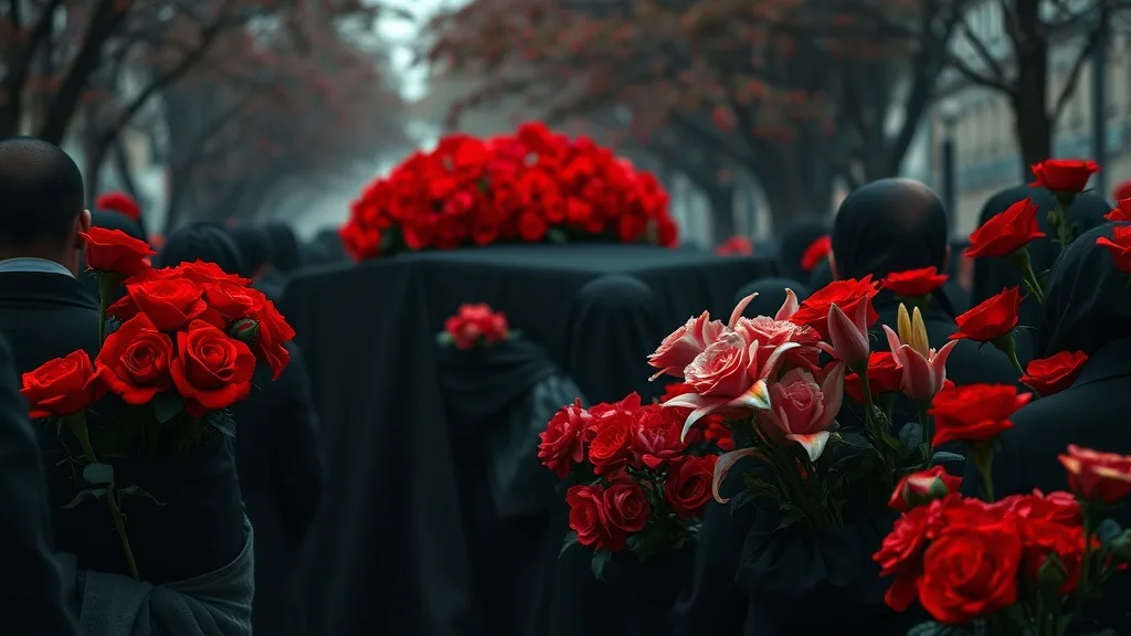 Dream symbol: funeral flowers: scenarios: Dream of Red Funeral Flowers