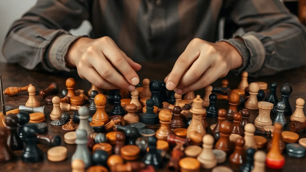 Dream symbol: game pieces: symbolism: Representation of Personal Challenges and Goals